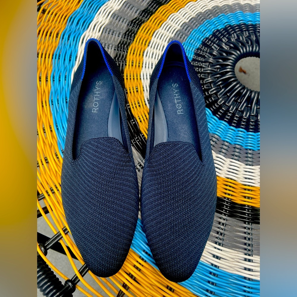 Rothy’s The Loafer in Navy Twill